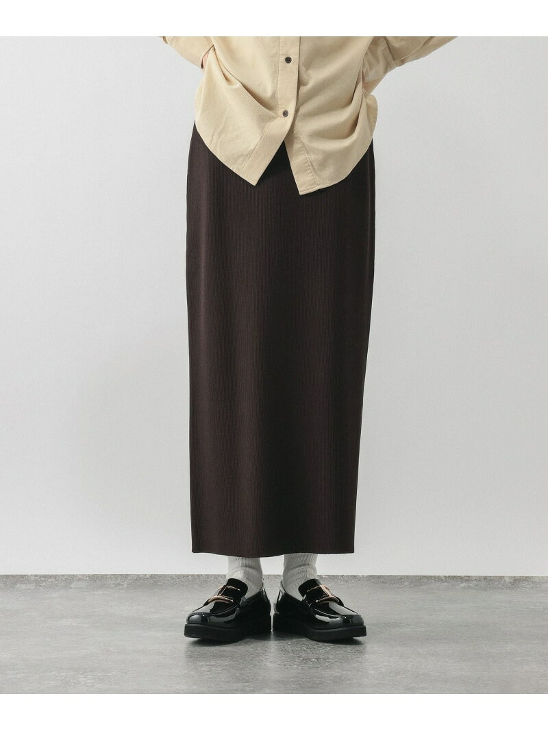 【SALE／60%OFF】ニットリブIラインスカート/632948 GLOBAL WORK グローバルワーク スカート ロング・マキシスカート ブラウン ブラック ホワイト【RBA_E】[Rakuten Fashion] globalwork-10022658 GLOBAL WORK/グローバルワーク サンプル画像3