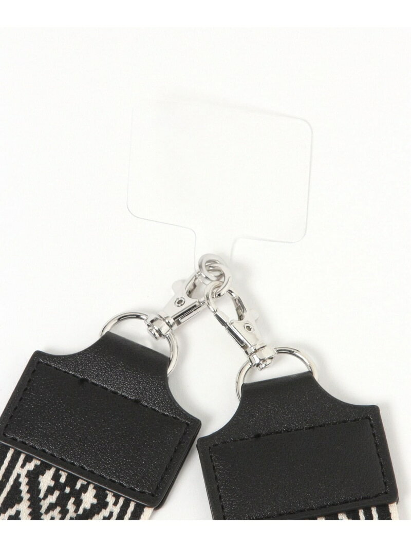 【SALE／30%OFF】太幅ジャガードショルダー/646402 GLOBAL WORK グローバルワーク スマホグッズ・オーディオ機器 その他のスマホグッズ・オーディオ機器 ベージュ ブラック【RBA_E】[Rakuten Fashion] globalwork-10022796 GLOBAL WORK/グローバルワーク サンプル画像3