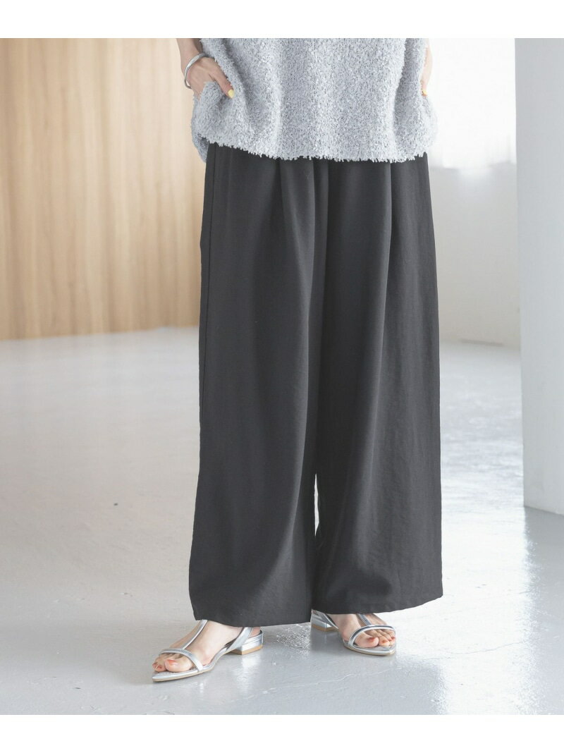 【SALE／20%OFF】エアかるイージーワイドパンツ/323280 GLOBAL WORK グローバルワーク パンツ その他のパンツ グレー ブラック グリーン ブラウン ネイビー【RBA_E】【送料無料】[Rakuten Fashion] globalwork-10021050 GLOBAL WORK/グローバルワーク サンプル画像2
