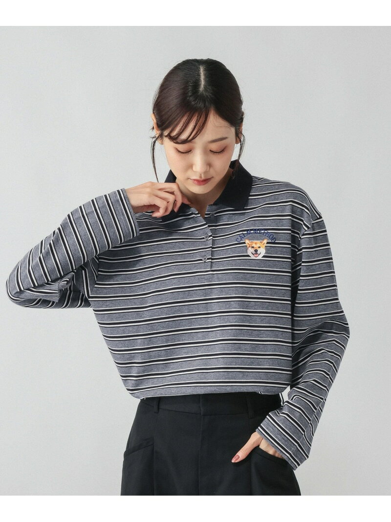 FF/ポロ長袖/1068088 GLOBAL WORK グローバルワーク トップス カットソー・Tシャツ グレー ホワイト ネイビー ブラウン【送料無料】[Rakuten Fashion] globalwork-10024376 GLOBAL WORK/グローバルワーク サンプル画像2