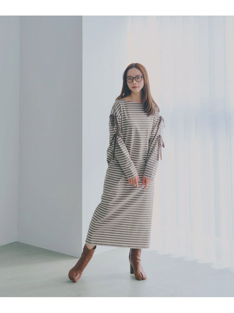 【SALE／70%OFF】高山直子さんコラボ/袖リボンカットワンピース長袖/EiiS/289627 GLOBAL WORK グローバルワーク ワンピース・ドレス ワンピース ブラウン ブラック【RBA_E】[Rakuten Fashion] globalwork-10022898 GLOBAL WORK/グローバルワーク サンプル画像2
