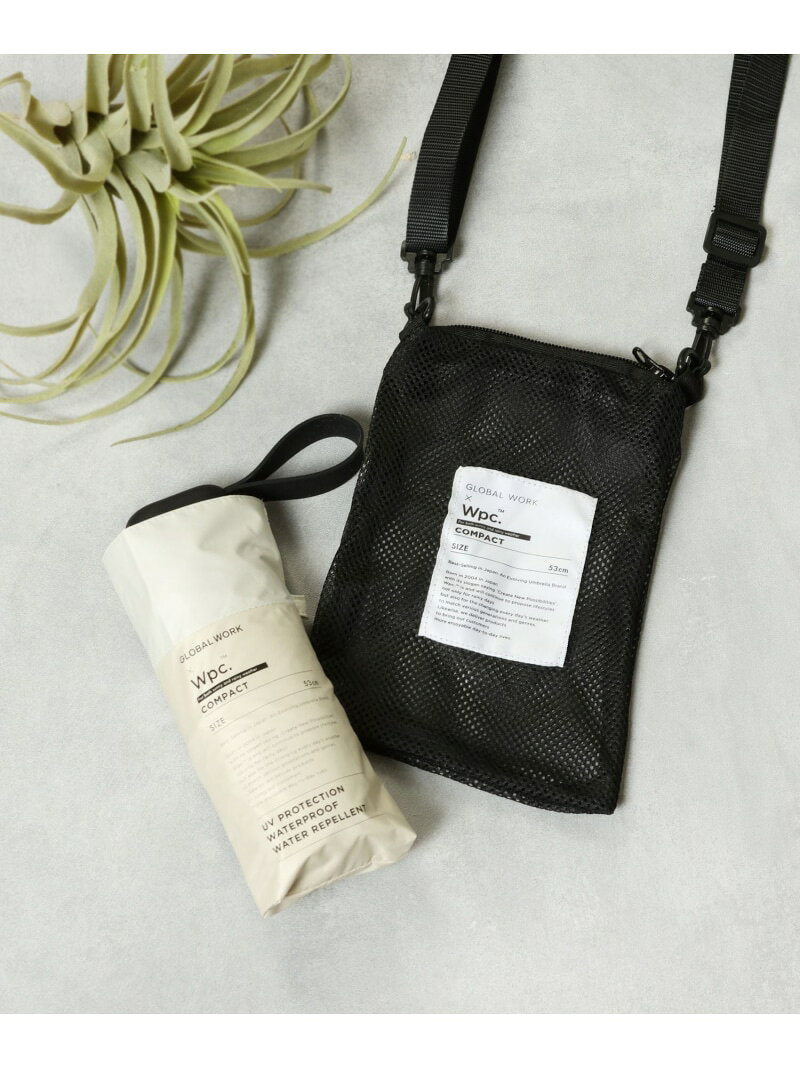 【SALE／60%OFF】サコッシュ付きUV日傘/414123 GLOBAL WORK グローバルワーク ファッション雑貨 傘・長傘 ホワイト ブラック シルバー グレー【RBA_E】[Rakuten Fashion] globalwork-10021097 GLOBAL WORK/グローバルワーク サンプル画像2