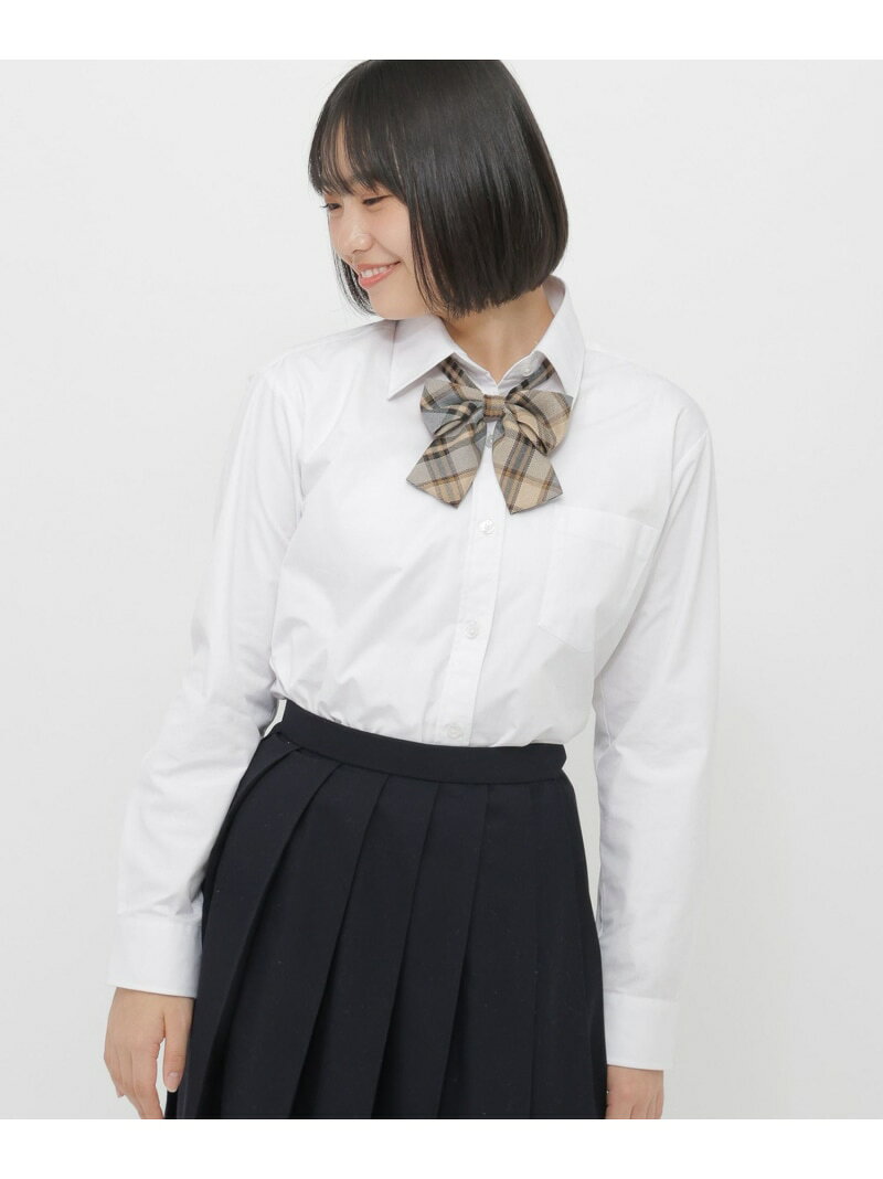 樂天商城 - GIRLスクールシャツ長袖/AND YUA ANY/593403 GLOBAL WORK グローバルワーク トップス シャツ・ブラウス ホワイト[Rakuten Fashion]