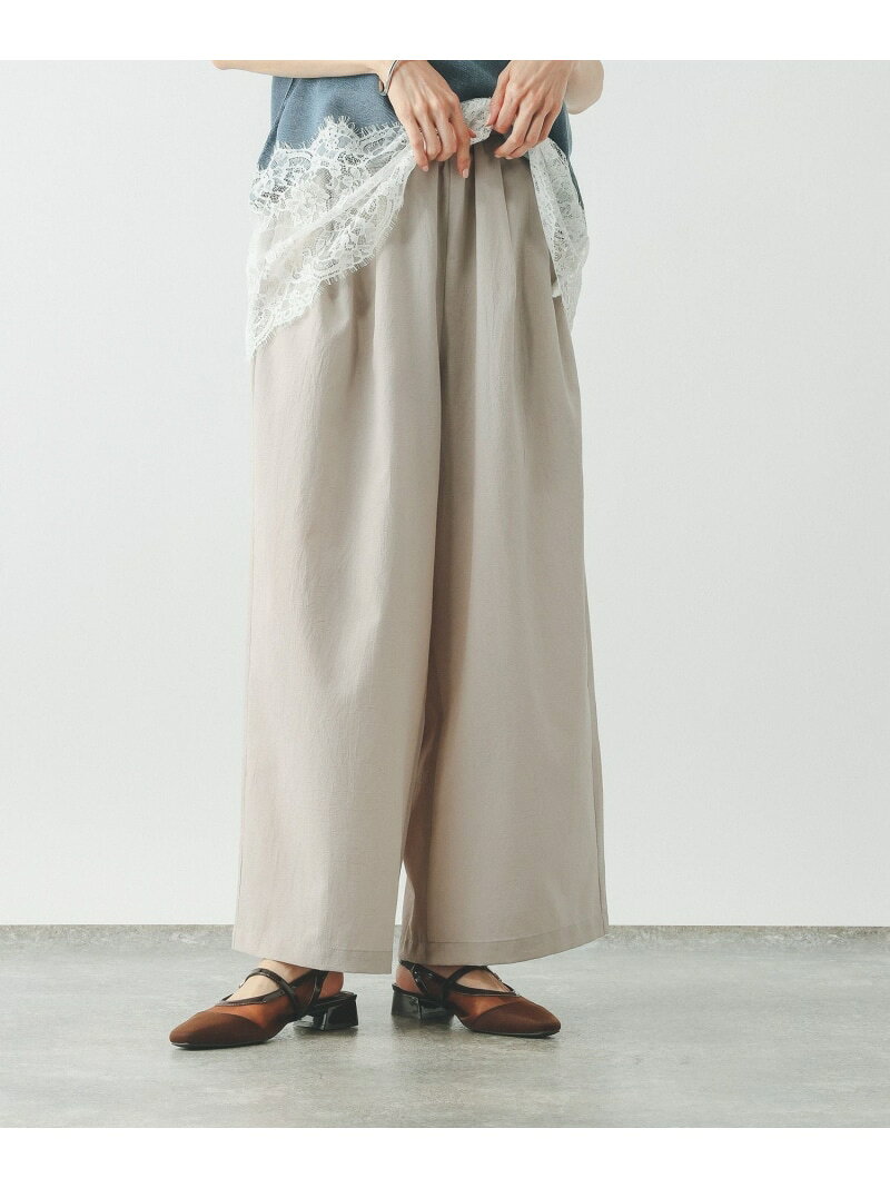 Airy Breezeワイドパンツ/636590 GLOBAL WORK グローバルワーク パンツ その他のパンツ グレー ブラウン[Rakuten Fashion] globalwork-10023632 GLOBAL WORK/グローバルワーク サンプル画像3