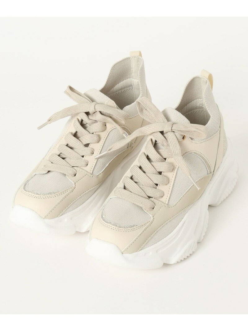 【SALE／30%OFF】レースアップニットスニーカー/636185 GLOBAL WORK グローバルワーク シューズ・靴 スニーカー ゴールド シルバー ブラック【RBA_E】【送料無料】[Rakuten Fashion] globalwork-10022895 GLOBAL WORK/グローバルワーク サンプル画像3