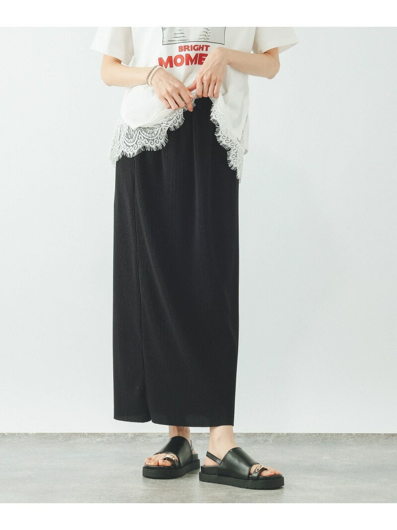 【SALE／30%OFF】セルフカットプリーツナロースカート/638731 GLOBAL WORK グローバルワーク スカート ロング・マキシスカート グレー ブラック ベージュ ブラウン【RBA_E】[Rakuten Fashion] globalwork-10022864 GLOBAL WORK/グローバルワーク サンプル画像2
