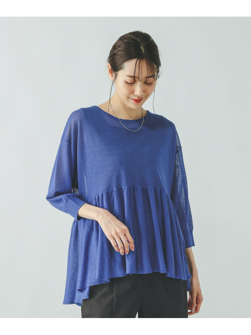 【SALE／76%OFF】シアーペプラムプルオーバー6分袖/321225 GLOBAL WORK グローバルワーク トップス ニット ブラック【RBA_E】[Rakuten Fashion] globalwork-10021142 GLOBAL WORK/グローバルワーク サンプル画像3