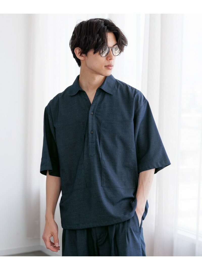 クリーンデニム/スキッパーシャツ/半袖/680656 GLOBAL WORK グローバルワーク トップス シャツ・ブラウス【先行予約】*【送料無料】[Rakuten Fashion]