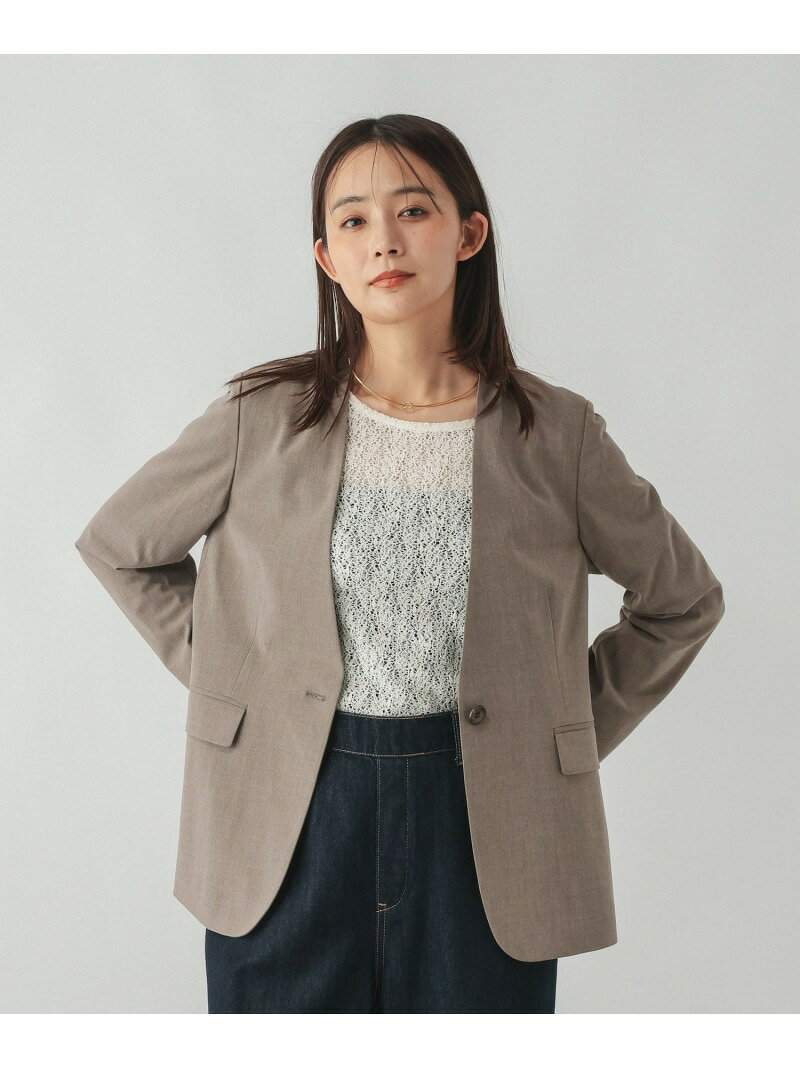 ウツクシルエットノーカラージャケット/一部店舗限定/766164 GLOBAL WORK グローバルワーク ジャケット・アウター ノーカラージャケット ネイビー ブラウン ブラック【送料無料】[Rakuten Fashion] globalwork-10023967 GLOBAL WORK/グローバルワーク パッケージ画像