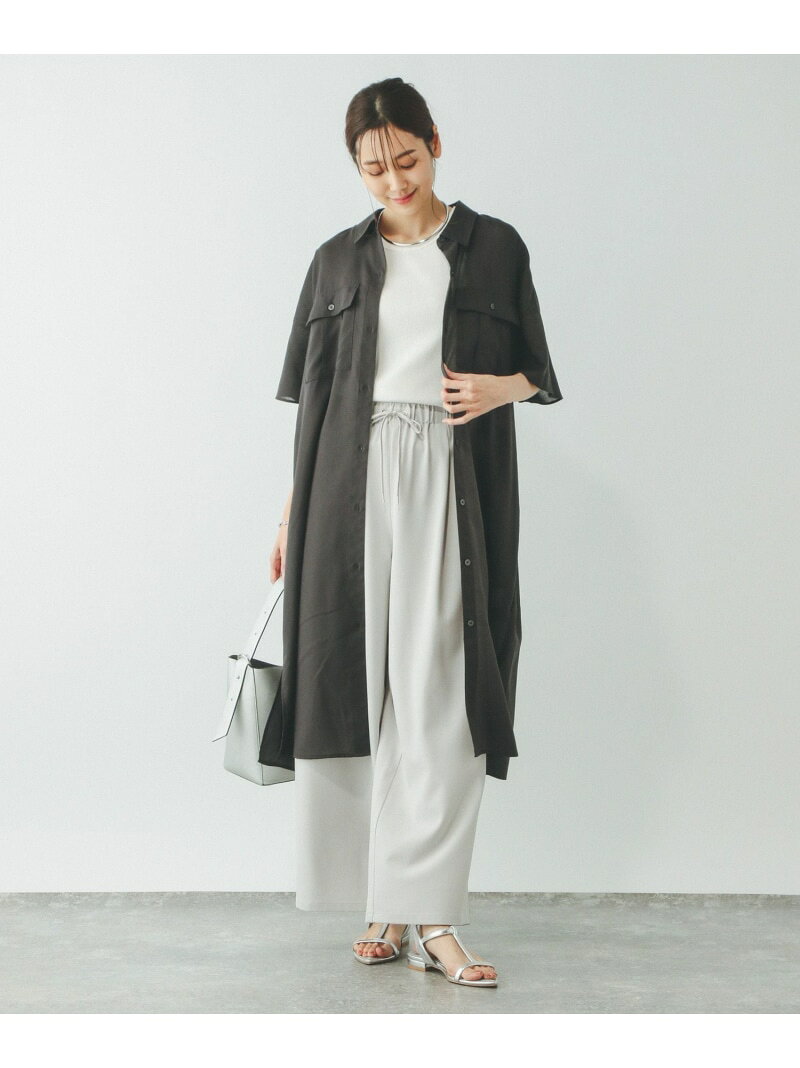 【SALE／76%OFF】着丈選べるリネンワンピース半袖/321404 GLOBAL WORK グローバルワーク ワンピース・ドレス ワンピース オレンジ ブラック【RBA_E】[Rakuten Fashion] globalwork-10020931 GLOBAL WORK/グローバルワーク サンプル画像2