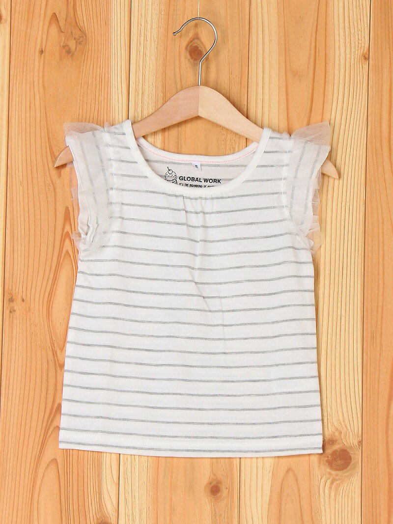 【SALE／29%OFF】GLOBAL WORK (K)チュールソデT/SS グローバルワーク カットソー【RBA_S】【RBA_E】