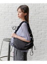 クシュクシュリボンショルダー/キッズ/492580 GLOBAL WORK グローバルワーク バッグ ショルダーバッグ ブラック ホワイト【先行予約】*[Rak...