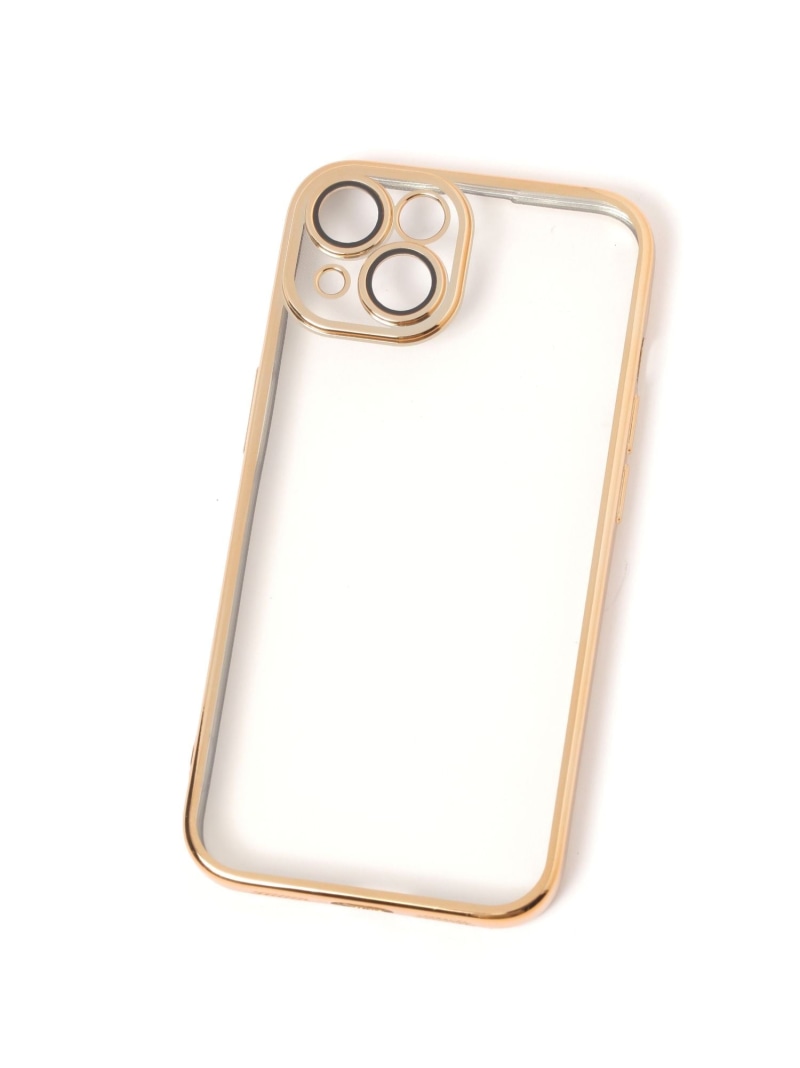 フレームスマホケースiPhone13/14/15/16/147063 GLOBAL WORK グローバルワーク スマホグッズ・オーディオ機器 スマホ・タブレット・PCケース/カバー ゴールド シルバー ブラック[Rakuten Fashion]