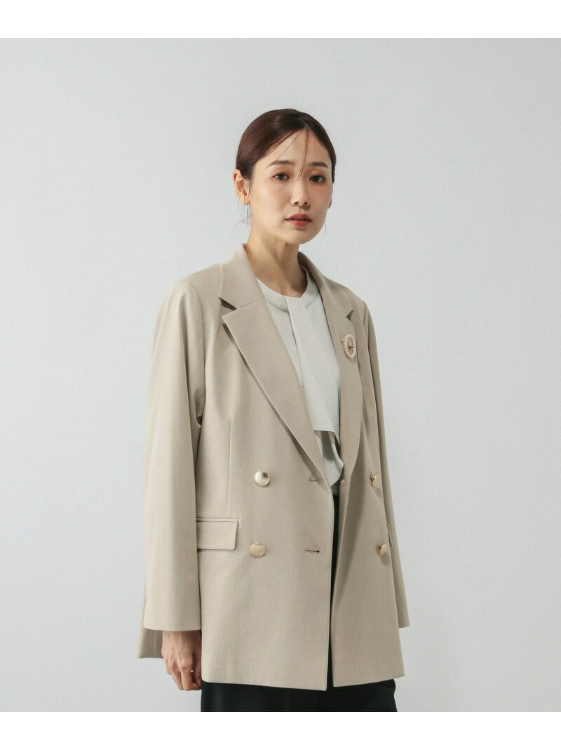 【SALE／44%OFF】ウツクシルエットダブルジャケット/581025 GLOBAL WORK グローバルワーク ジャケット・アウター テーラードジャケット・ブレザー ブラウン ブルー ブラック ベージュ ネイビー【RBA_E】【送料無料】[Rakuten Fashion] globalwork-10022289 GLOBAL WORK/グローバルワーク サンプル画像3
