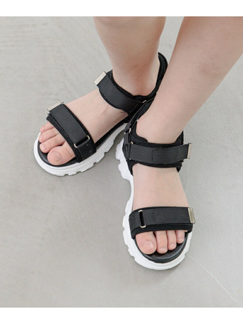 【SALE／10%OFF】(K)アソートスニーカーサンダル GLOBAL WORK グローバルワーク シューズ・靴 サンダル ブラック【RBA_E】[Rakuten Fashion]のサムネイル