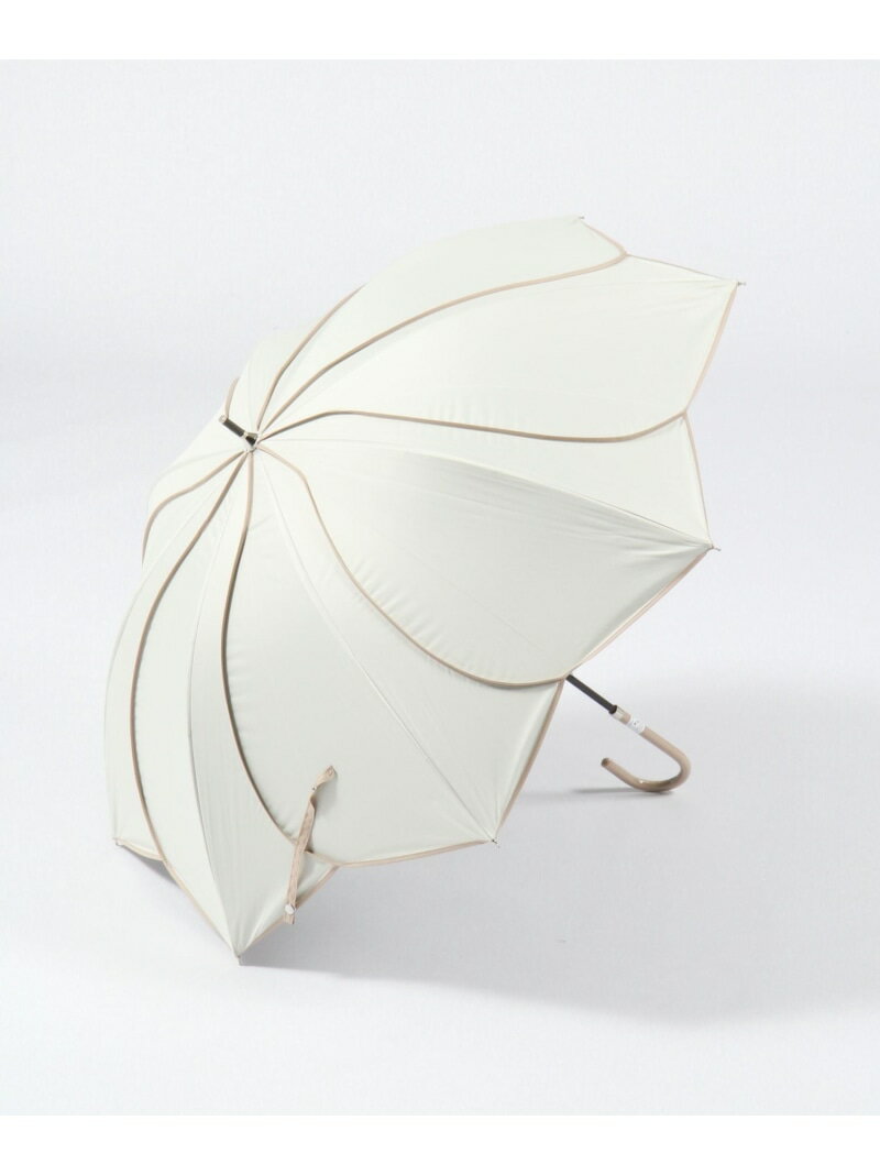 フラワーパイピング晴雨傘/985590 GLOBAL WORK グローバルワーク ファッション雑貨 傘・長傘 ホワイト ベージュ ネイビー[Rakuten Fashion]