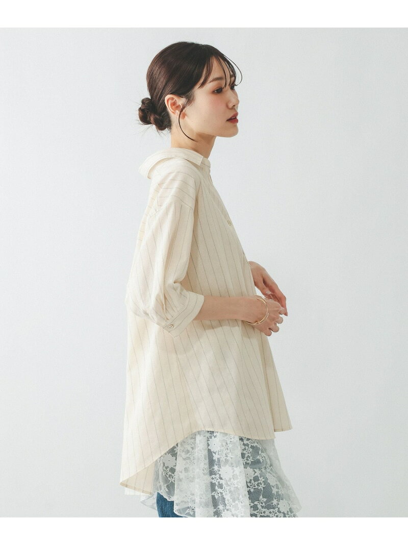 【SALE／30%OFF】イージーケアリネンスキッパー5分袖/657938 GLOBAL WORK グローバルワーク トップス シャツ・ブラウス ブラック ブラウン ブルー ホワイト【RBA_E】[Rakuten Fashion] globalwork-10023450 GLOBAL WORK/グローバルワーク サンプル画像2