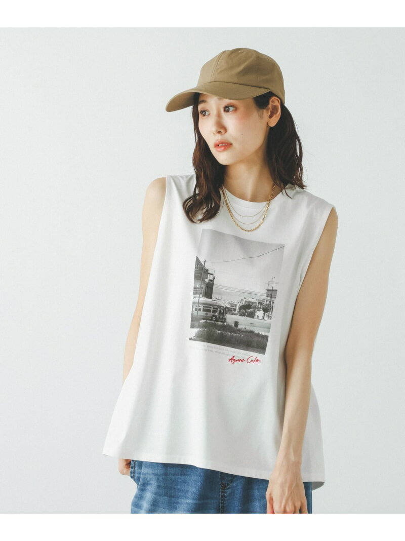 乐天商城 - リッチクリーンプリントノースリーブ/806448 GLOBAL WORK グローバルワーク トップス カットソー・Tシャツ ブラック【先行予約】*[Rakuten Fashion]
