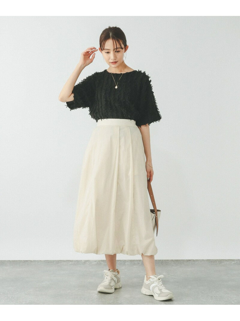 【SALE／60%OFF】エアかるバルーンスカート/324550 GLOBAL WORK グローバルワーク スカート ロング・マキシスカート ブラック ホワイト【RBA_E】[Rakuten Fashion] globalwork-10020743 GLOBAL WORK/グローバルワーク サンプル画像3