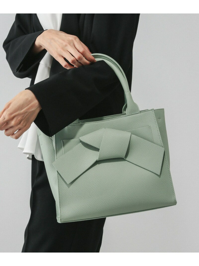【SALE／30%OFF】スペ軽2WAYリボンバック/621481 GLOBAL WORK グローバルワーク バッグ ハンドバッグ ブラック グリーン ホワイト【RBA_E】[Rakuten Fashion] globalwork-10022385 GLOBAL WORK/グローバルワーク サンプル画像3