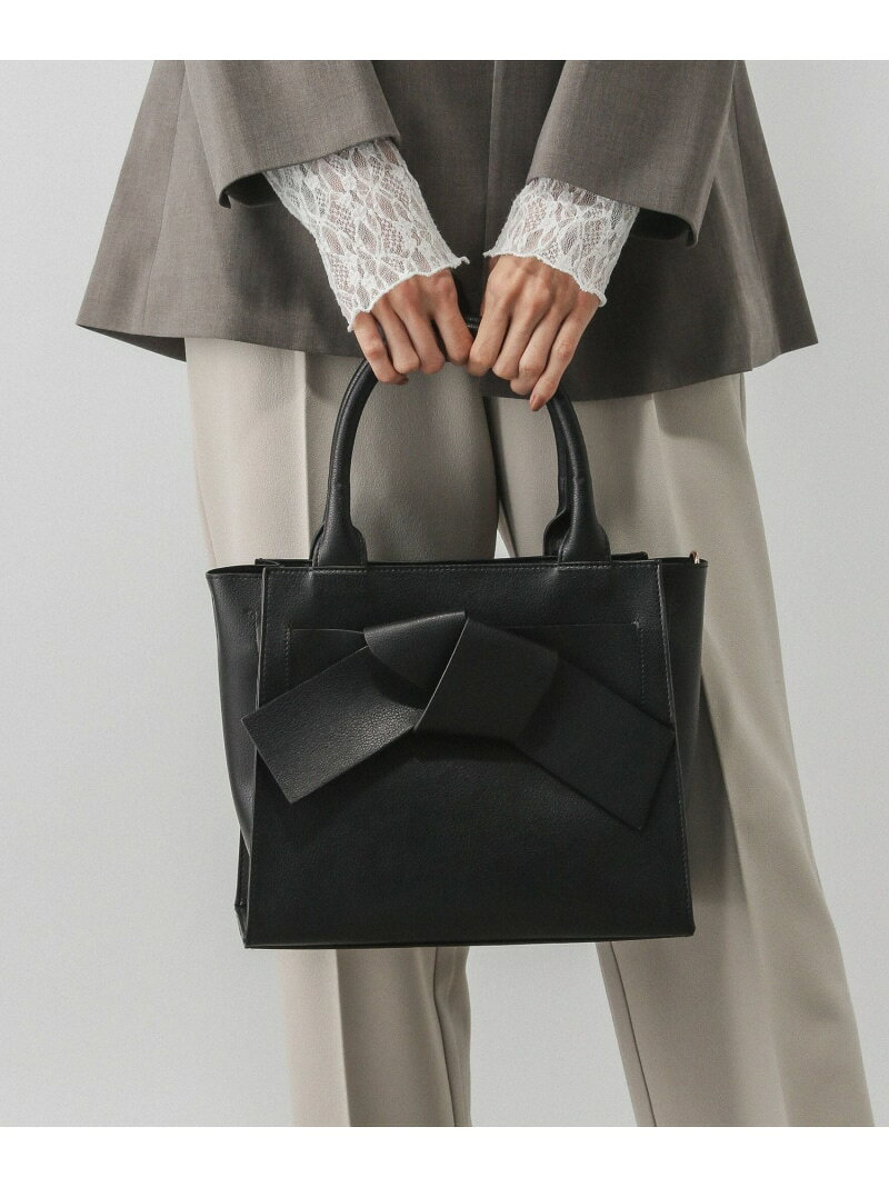 【SALE／30%OFF】スペ軽2WAYリボンバック/621481 GLOBAL WORK グローバルワーク バッグ ハンドバッグ ブラック グリーン ホワイト【RBA_E】[Rakuten Fashion] globalwork-10022385 GLOBAL WORK/グローバルワーク サンプル画像2