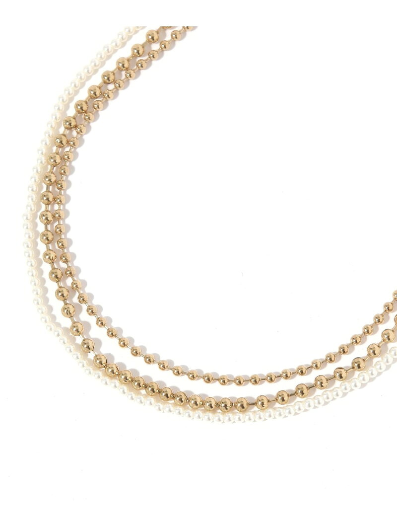 【SALE／20%OFF】ステンレス多連ボールネックレス/605954 GLOBAL WORK グローバルワーク アクセサリー・腕時計 ネックレス シルバー ゴールド【RBA_E】[Rakuten Fashion] globalwork-10022167 GLOBAL WORK/グローバルワーク サンプル画像2