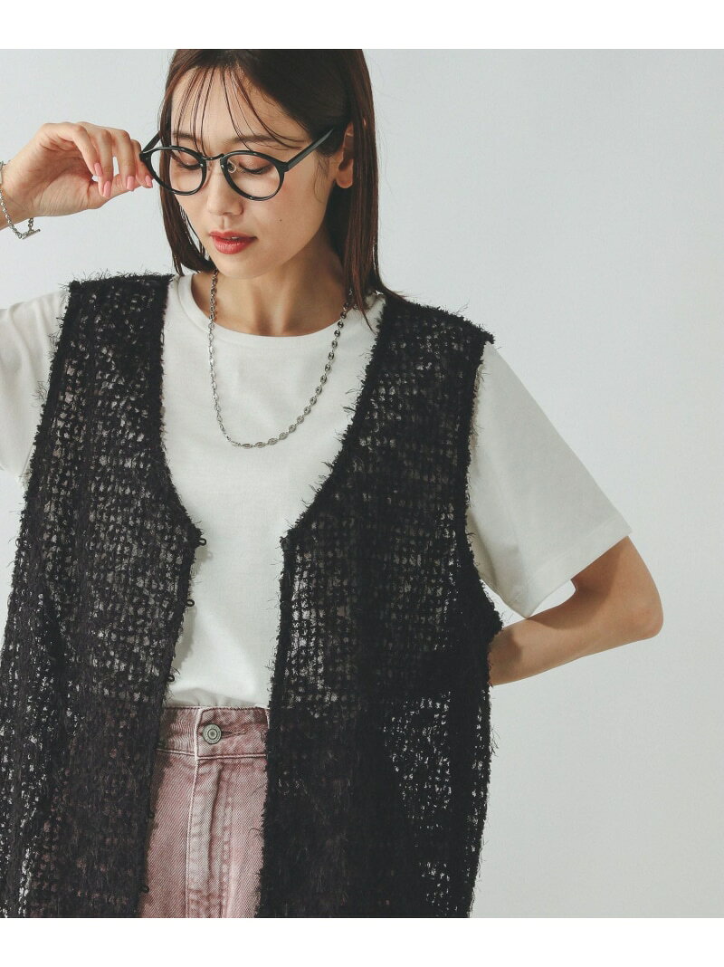 【SALE／60%OFF】フェザージレベスト*半袖Tシャツセット/572226 GLOBAL WORK グローバルワーク トップス カットソー・Tシャツ ブラック ホワイト【RBA_E】[Rakuten Fashion] globalwork-10021334 GLOBAL WORK/グローバルワーク サンプル画像3