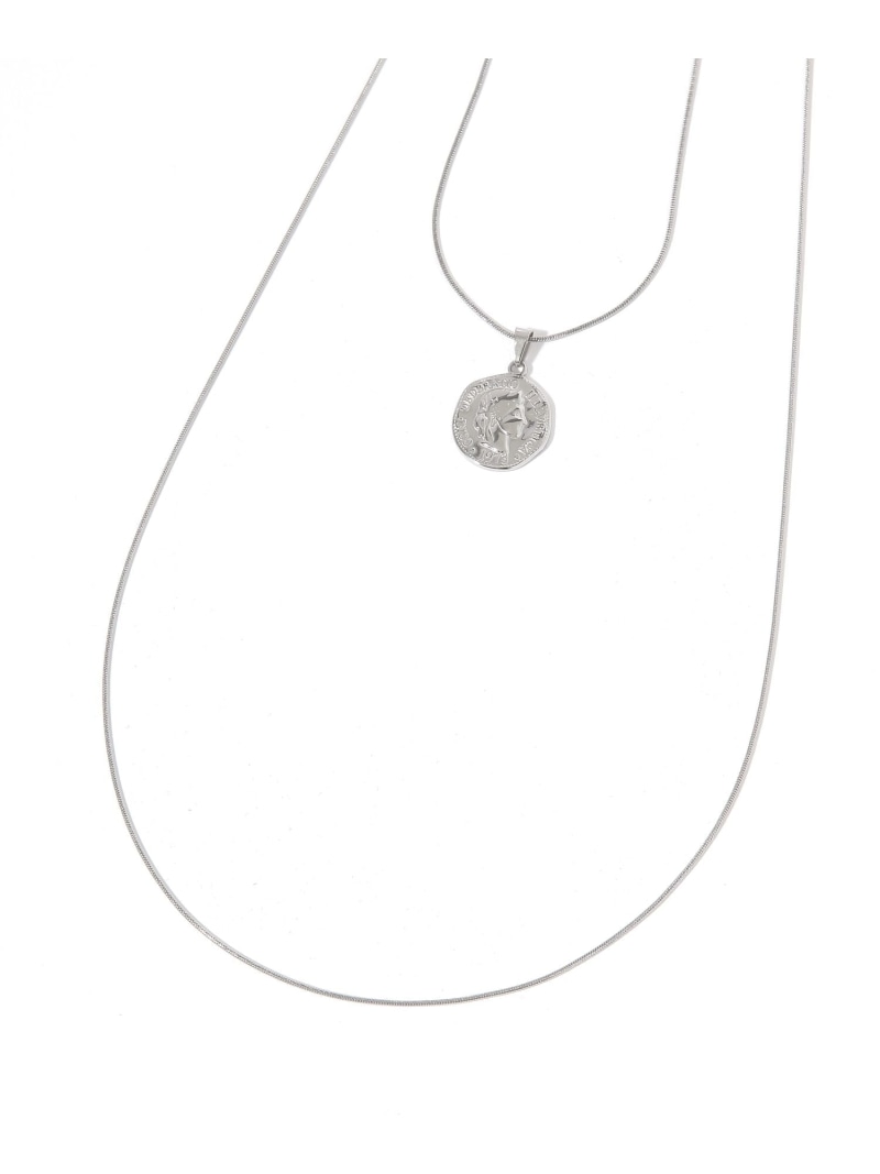 【SALE／20%OFF】ステンレス二連ロングコインネックレス/605955 GLOBAL WORK グローバルワーク アクセサリー・腕時計 ネックレス ゴールド シルバー【RBA_E】[Rakuten Fashion] globalwork-10022170 GLOBAL WORK/グローバルワーク パッケージ画像