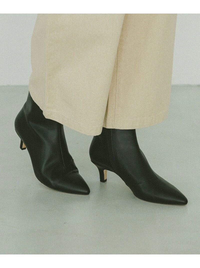 樂天商城 - 【SALE／50%OFF】らくっションポインテッドヒールブーツ/611135 GLOBAL WORK グローバルワーク シューズ・靴 ブーツ ベージュ ブラック【RBA_E】[Rakuten Fashion]