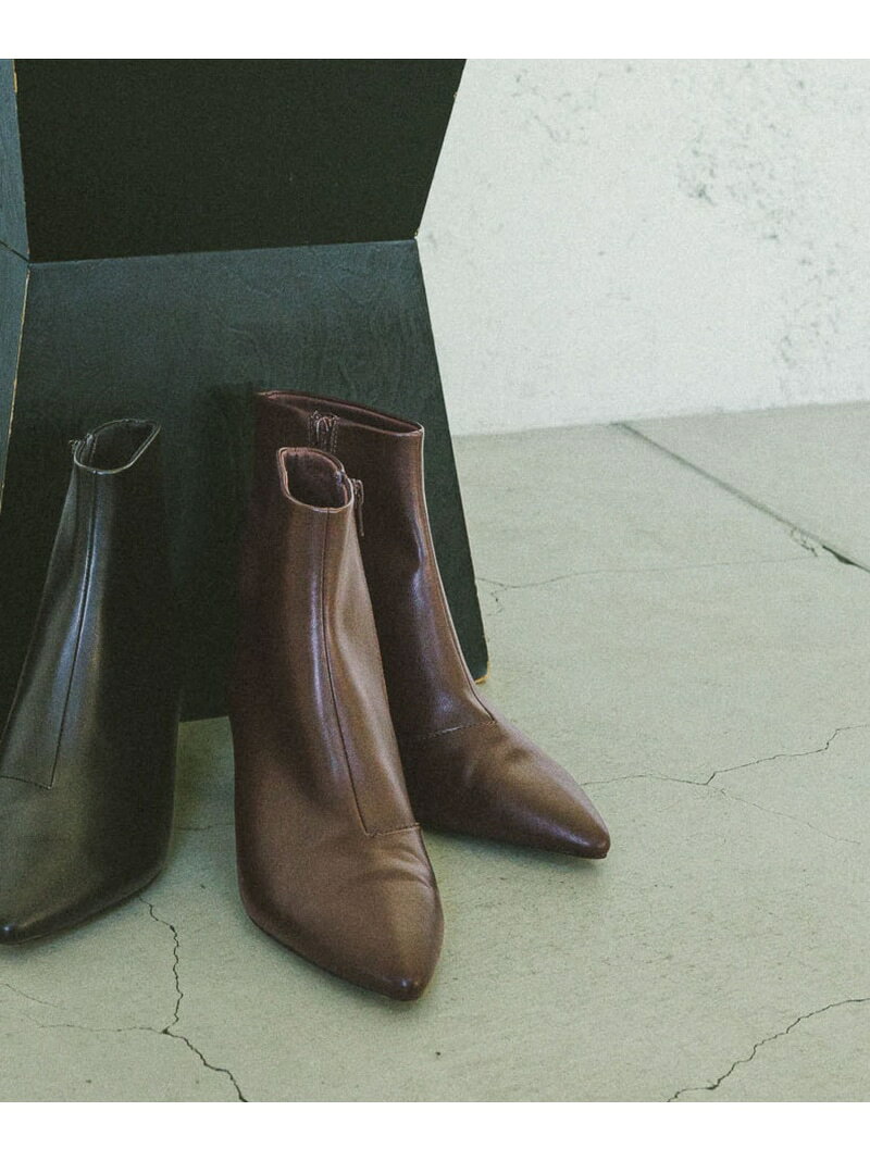 【SALE／52%OFF】らくっションポインテッドヒールブーツ/611135 GLOBAL WORK グローバルワーク シューズ・靴 ブーツ ベージュ ブラック【RBA_E】[Rakuten Fashion] globalwork-10022450 GLOBAL WORK/グローバルワーク サンプル画像3