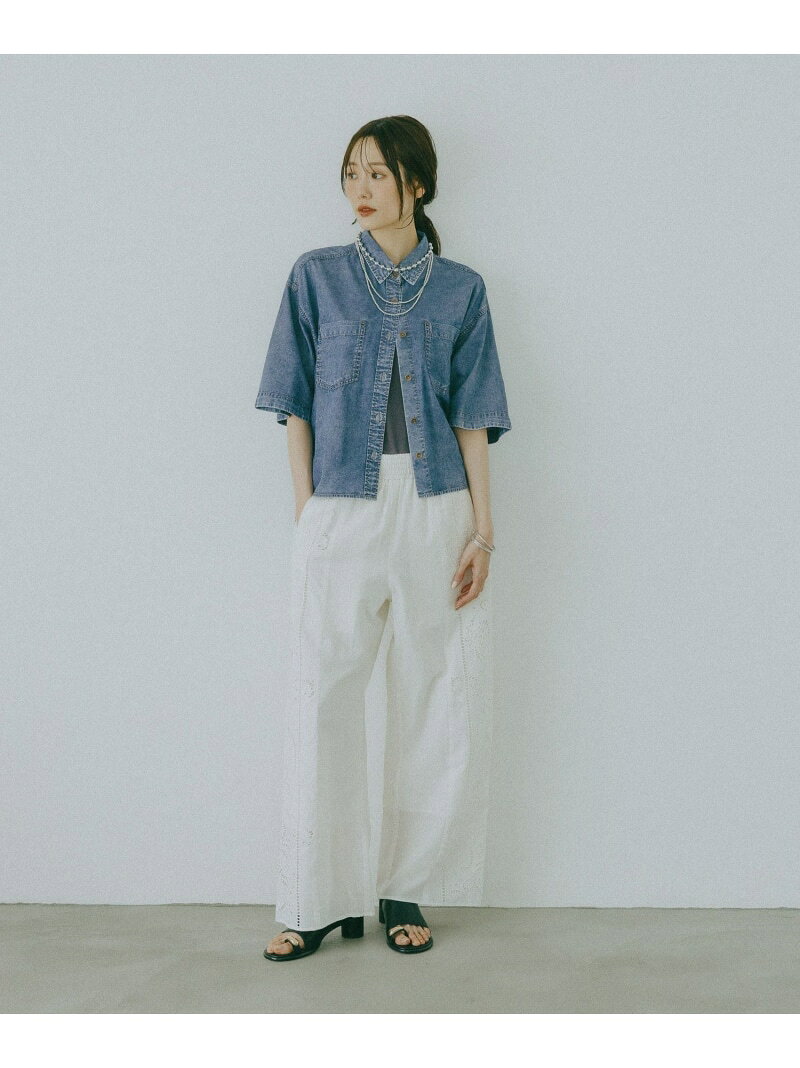 【SALE／44%OFF】meets India/レースパンツ/625307 GLOBAL WORK グローバルワーク パンツ その他のパンツ ホワイト ブラック【RBA_E】【送料無料】[Rakuten Fashion] globalwork-10023180 GLOBAL WORK/グローバルワーク サンプル画像3