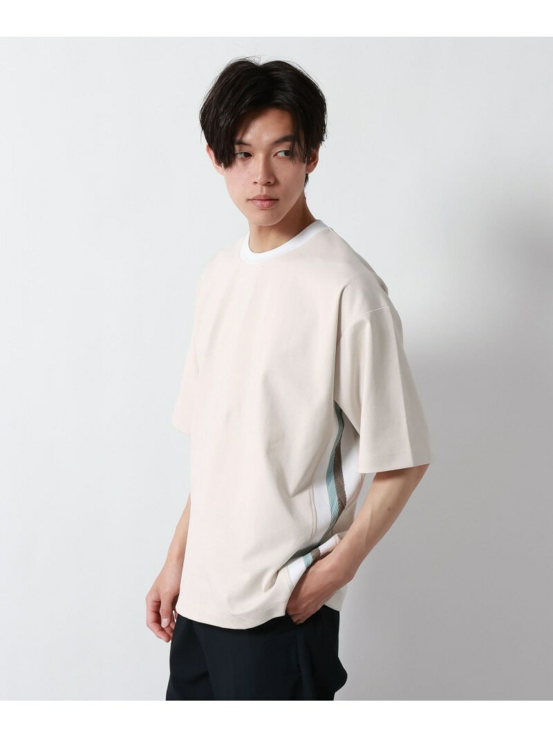 ポンチラインTシャツ/半袖/877727 GLOBAL WORK グローバルワーク トップス カットソー・Tシャツ ホワイト ネイビー【先行予約】*【送料無料】[Rakuten Fashion]