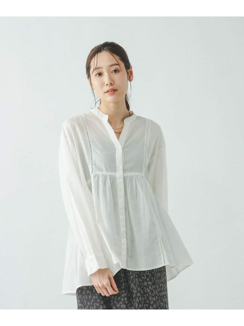 【SALE／50%OFF】meets India/ハシゴレースブラウス/601190 GLOBAL WORK グローバルワーク トップス シャツ・ブラウス ブラック イエロー ホワイト ブルー【RBA_E】[Rakuten Fashion] globalwork-10023179 GLOBAL WORK/グローバルワーク サンプル画像2