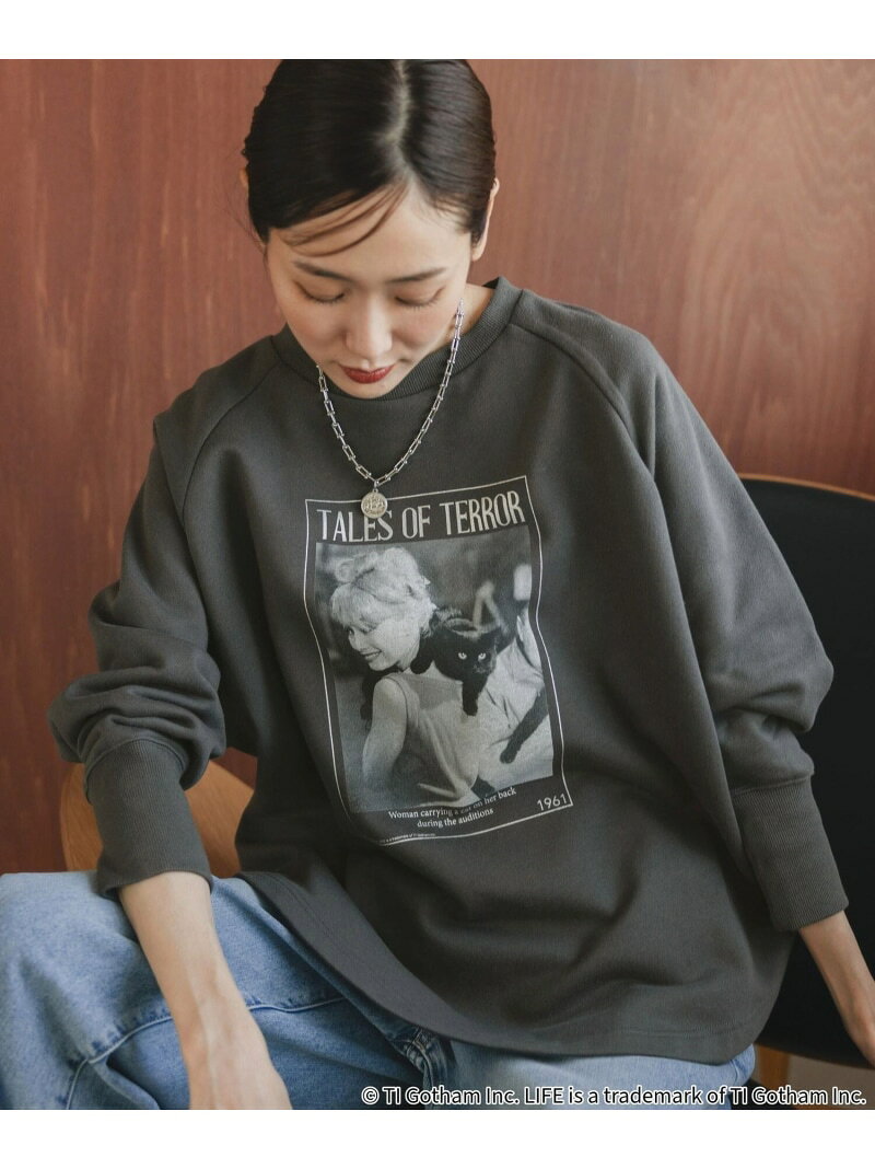 【SALE／50%OFF】LIFE PICTURE COLLECTION*カレッジポンチョプルオーバー/593317 GLOBAL WORK グローバルワーク トップス カットソー・Tシャツ ブラック ブラウン グレー【RBA_E】[Rakuten Fashion] globalwork-10021901 GLOBAL WORK/グローバルワーク サンプル画像3