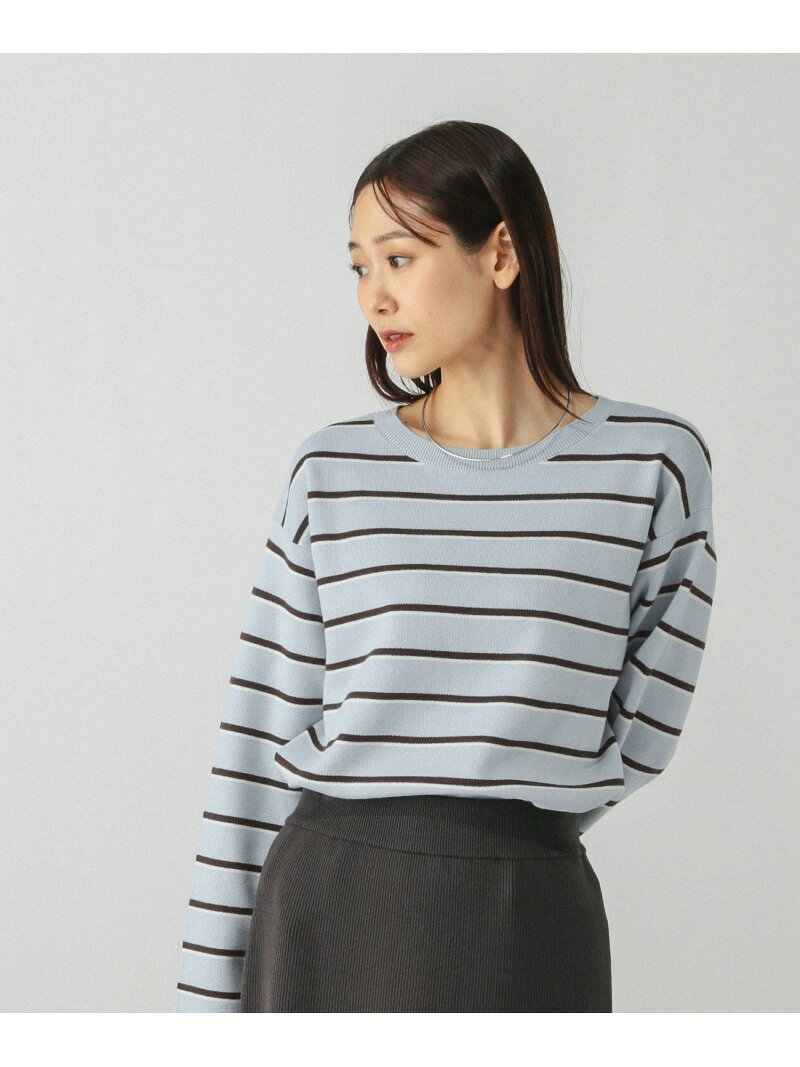 【SALE／50%OFF】スウェットライクボーダープルオーバー/601626 GLOBAL WORK グローバルワーク トップス ニット グレー ホワイト【RBA_E】[Rakuten Fashion] globalwork-10022488 GLOBAL WORK/グローバルワーク サンプル画像3