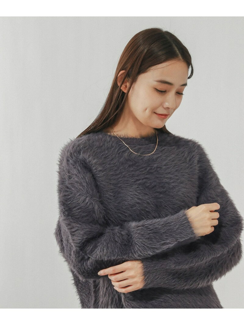 【SALE／33%OFF】シャギークルーネックプルオーバー/611263 GLOBAL WORK グローバルワーク トップス ニット ブラウン グレー【RBA_E】[Rakuten Fashion] globalwork-10022404 GLOBAL WORK/グローバルワーク サンプル画像2