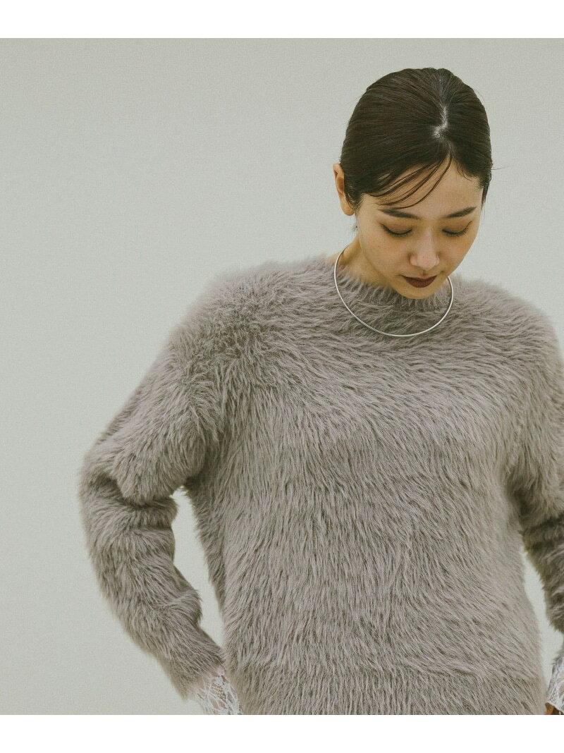 【SALE／30%OFF】シャギークルーネックプルオーバー/611263 GLOBAL WORK グローバルワーク トップス ニット ブラウン グレー【RBA_E】[Rakuten Fashion]
