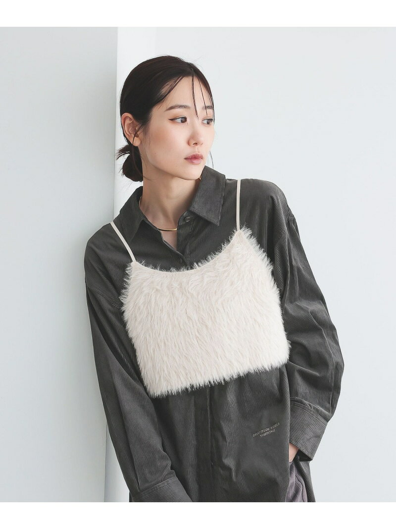シャギービスチェ/1051191 GLOBAL WORK グローバルワーク トップス ベスト・ジレ グレー ホワイト【送料無料】[Rakuten Fashion] globalwork-10024150 GLOBAL WORK/グローバルワーク サンプル画像2
