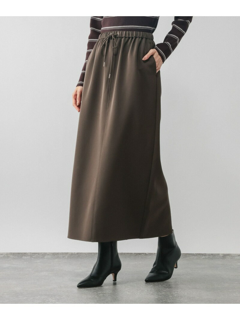 【SALE／44%OFF】ウツクシルエットWクロスIラインスカート/601001 GLOBAL WORK グローバルワーク スカート ロング・マキシスカート ブラウン グレー ブラック【RBA_E】[Rakuten Fashion] globalwork-10022595 GLOBAL WORK/グローバルワーク サンプル画像3