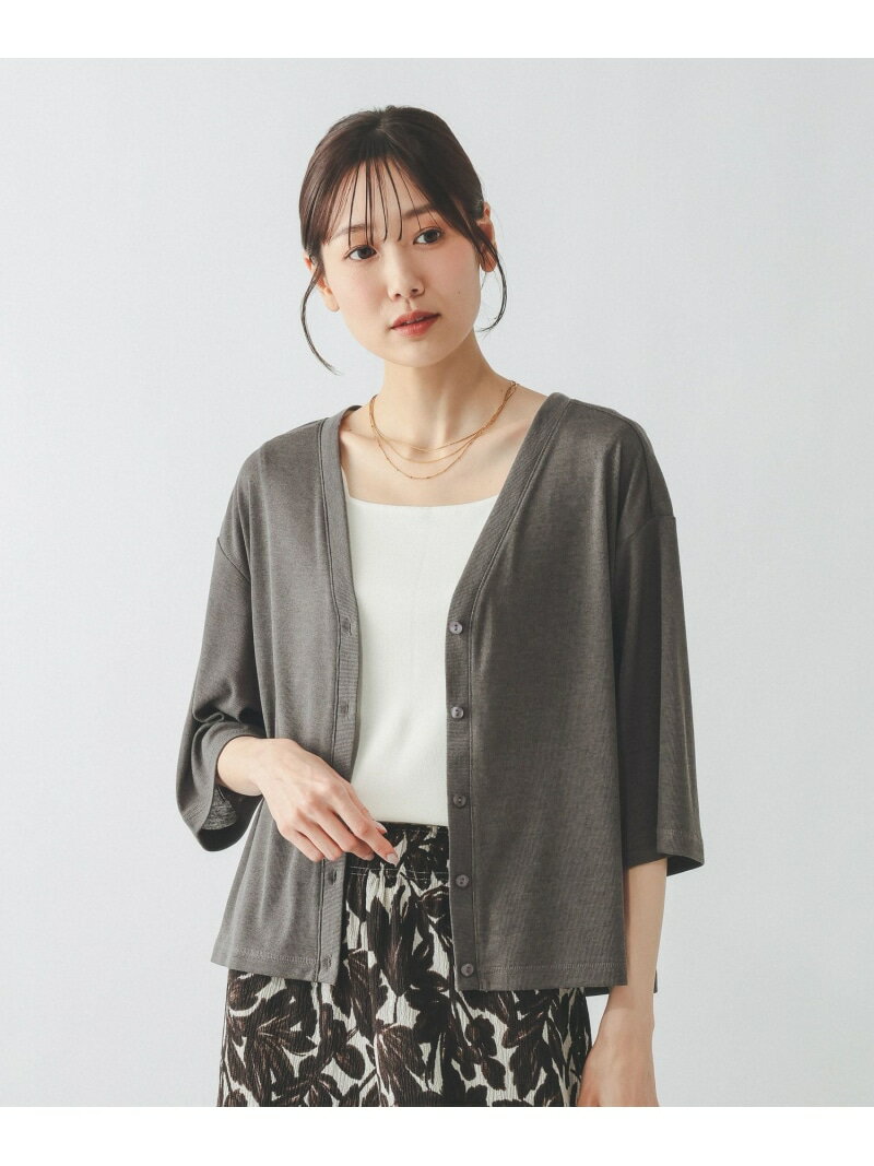 【SALE／30%OFF】UVカットカーディガン6分袖/647559 GLOBAL WORK グローバルワーク トップス カーディガン ブラック グレー ブルー ホワイト【RBA_E】[Rakuten Fashion] globalwork-10023487 GLOBAL WORK/グローバルワーク サンプル画像3