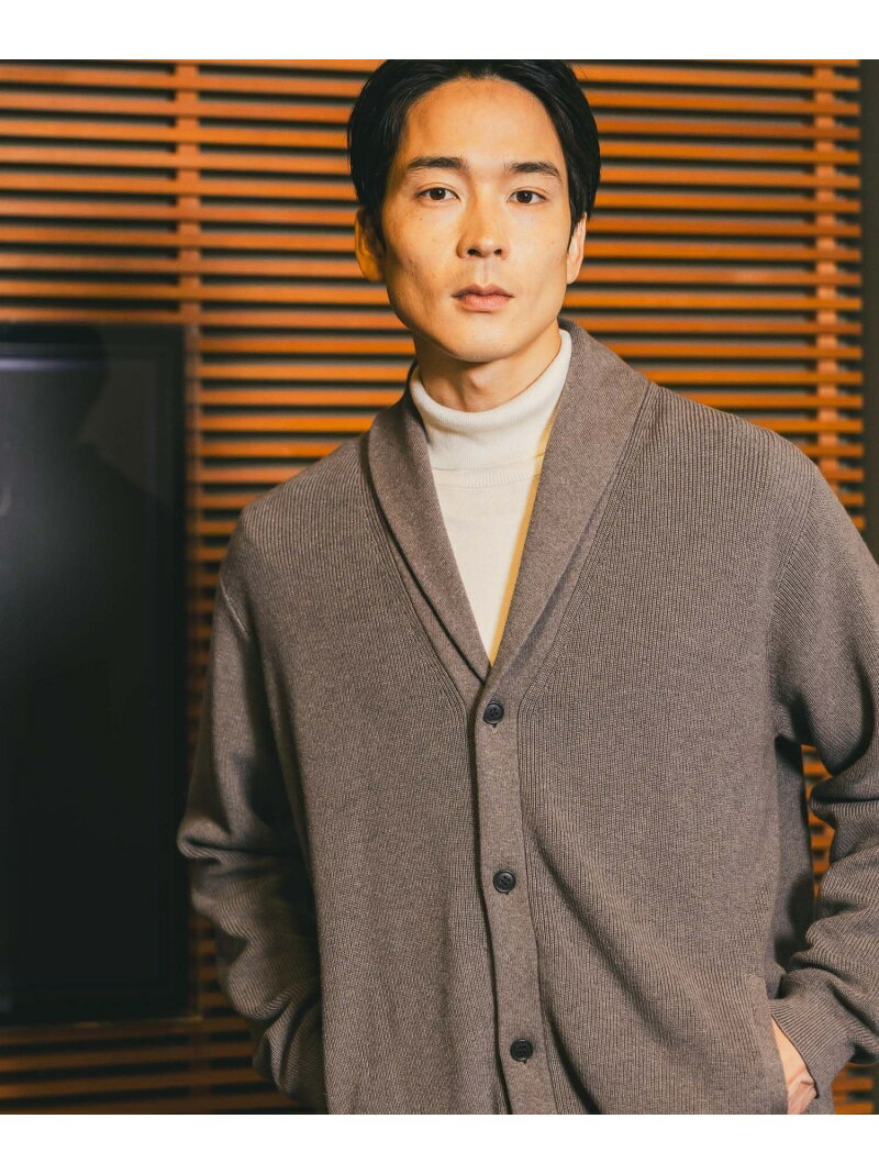 カシミヤブレンドニット/ショールカーデ/Salon de GW/582030 GLOBAL WORK グローバルワーク トップス ニット ブラウン ネイビー【送料無料】[Rakuten Fashion]のサムネイル