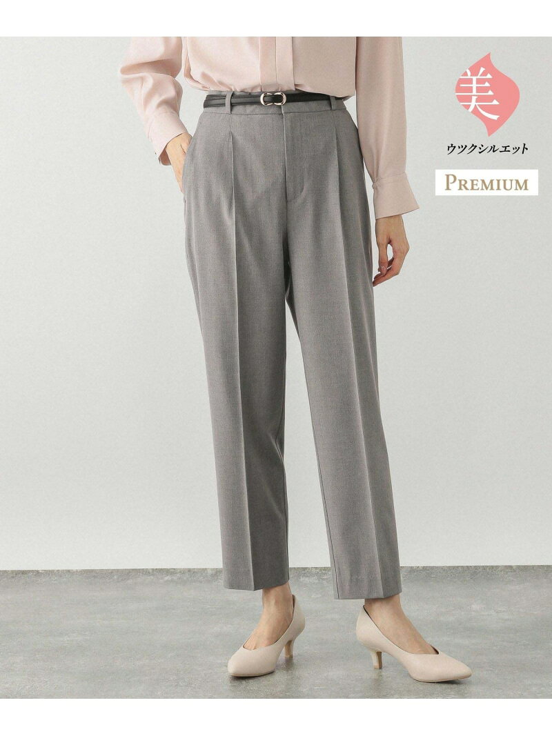 【SALE／70%OFF】ウツクシルエットプレミアムスリムテーパードパンツ/147669 GLOBAL WORK グローバルワーク パンツ その他のパンツ グレー ブラック ネイビー ベージュ【RBA_E】[Rakuten Fashion] globalwork-10020356 GLOBAL WORK/グローバルワーク サンプル画像3