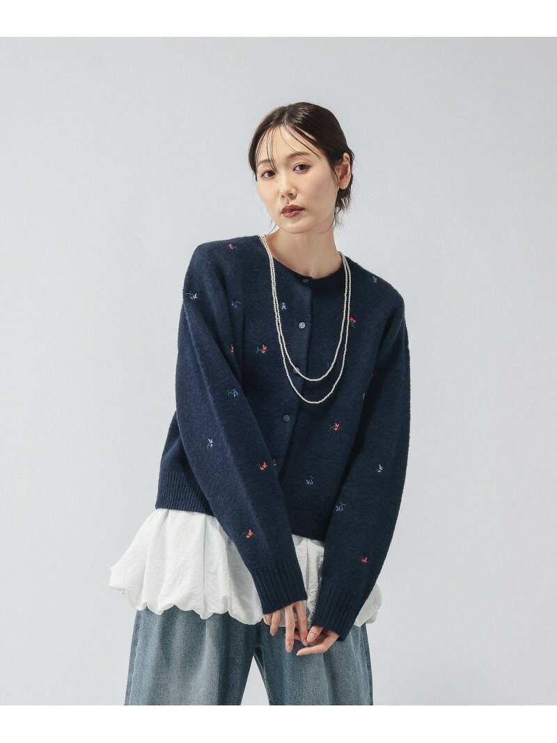 フワフワHugme刺繍カーディガン/759461 GLOBAL WORK グローバルワーク トップス カーディガン ブルー ネイビー ホワイト【先行予約】*【送料無料】[Rakuten Fashion] globalwork-10024636 GLOBAL WORK/グローバルワーク パッケージ画像