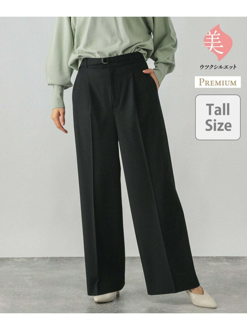 【SALE／40%OFF】一部店舗限定/ウツクシルエットプレミアムワイドパンツTall/252439 GLOBAL WORK グローバルワーク パンツ その他のパンツ ネイビー グレー ブラック ベージュ【RBA_E】【送料無料】[Rakuten Fashion] globalwork-10020357 GLOBAL WORK/グローバルワーク サンプル画像2