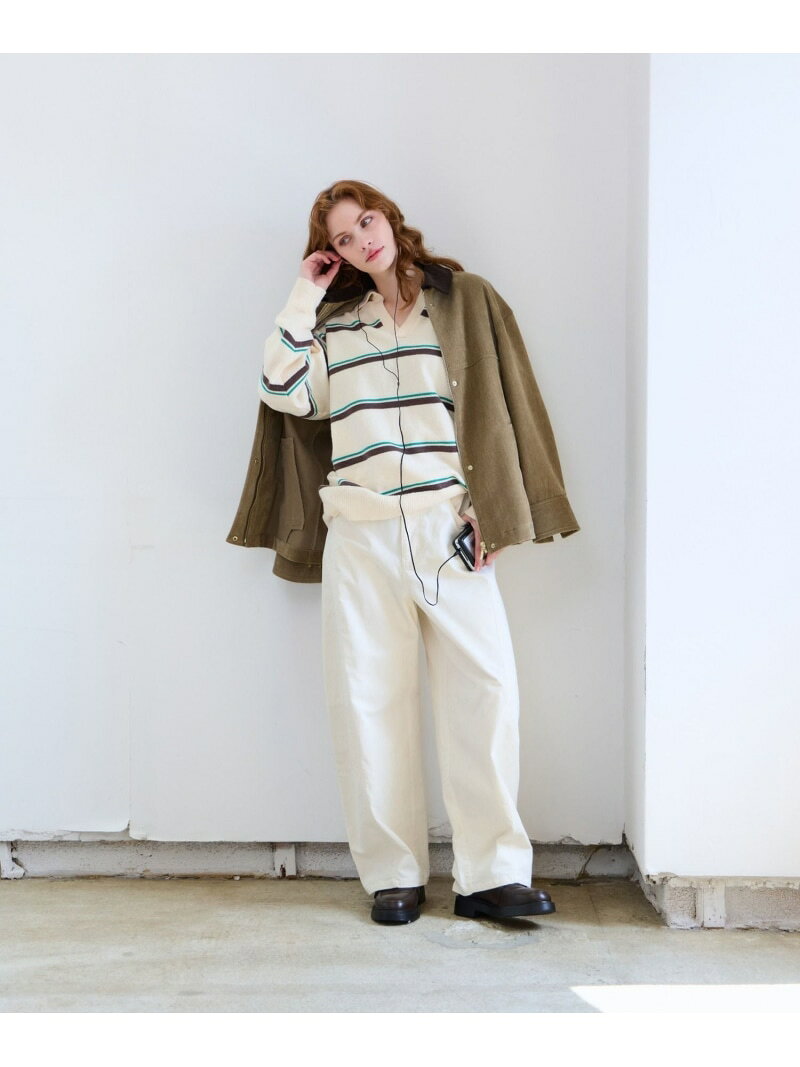 【BEVERLY HILLS POLO CLUB】襟付きラガーニット/685514 GLOBAL WORK グローバルワーク トップス ニット ホワイト グレー【送料無料】[Rakuten Fashion] globalwork-10024400 GLOBAL WORK/グローバルワーク サンプル画像3