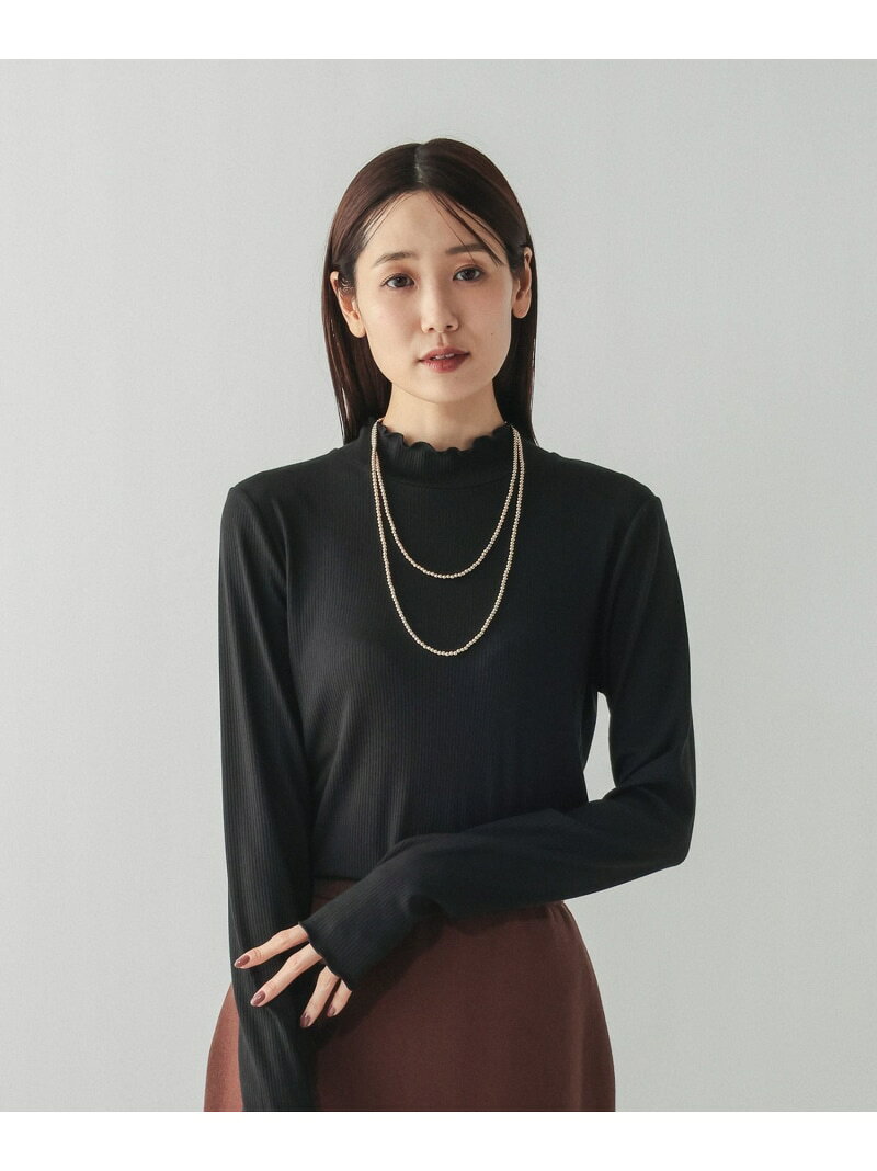 【SALE／30%OFF】Fffit エフィット/メローリブハイネック長袖/612375 GLOBAL WORK グローバルワーク トップス カットソー・Tシャツ ブラック ブラウン ホワイト【RBA_E】[Rakuten Fashion] globalwork-10022379 GLOBAL WORK/グローバルワーク サンプル画像2