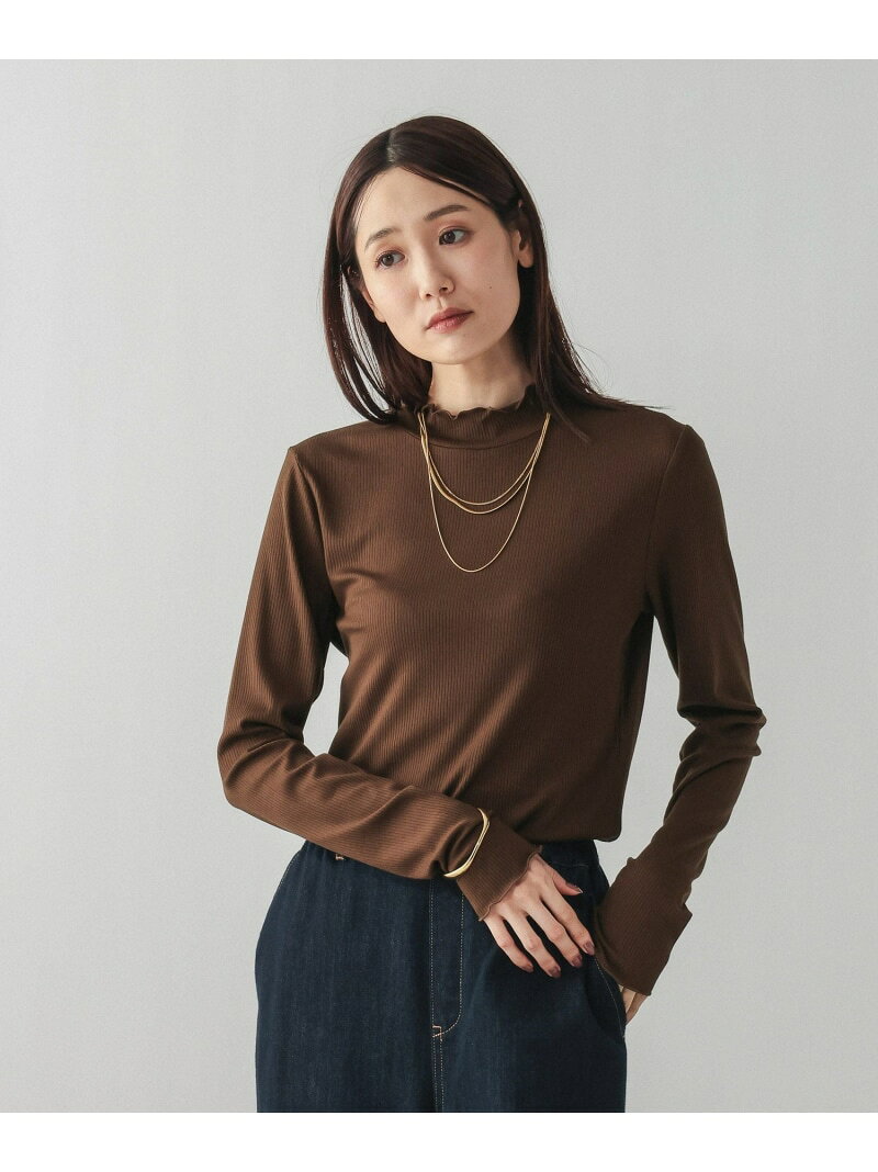 【SALE／30%OFF】Fffit エフィット/メローリブハイネック長袖/612375 GLOBAL WORK グローバルワーク トップス カットソー・Tシャツ ブラック ブラウン ホワイト【RBA_E】[Rakuten Fashion] globalwork-10022379 GLOBAL WORK/グローバルワーク サンプル画像3