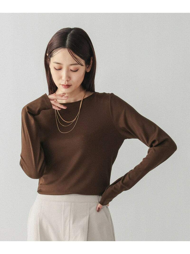【SALE／40%OFF】Fffit エフィット/リブボートネック長袖T/612403 GLOBAL WORK グローバルワーク トップス カットソー・Tシャツ ブラウン ホワイト ブラック【RBA_E】[Rakuten Fashion] globalwork-10022370 GLOBAL WORK/グローバルワーク サンプル画像3