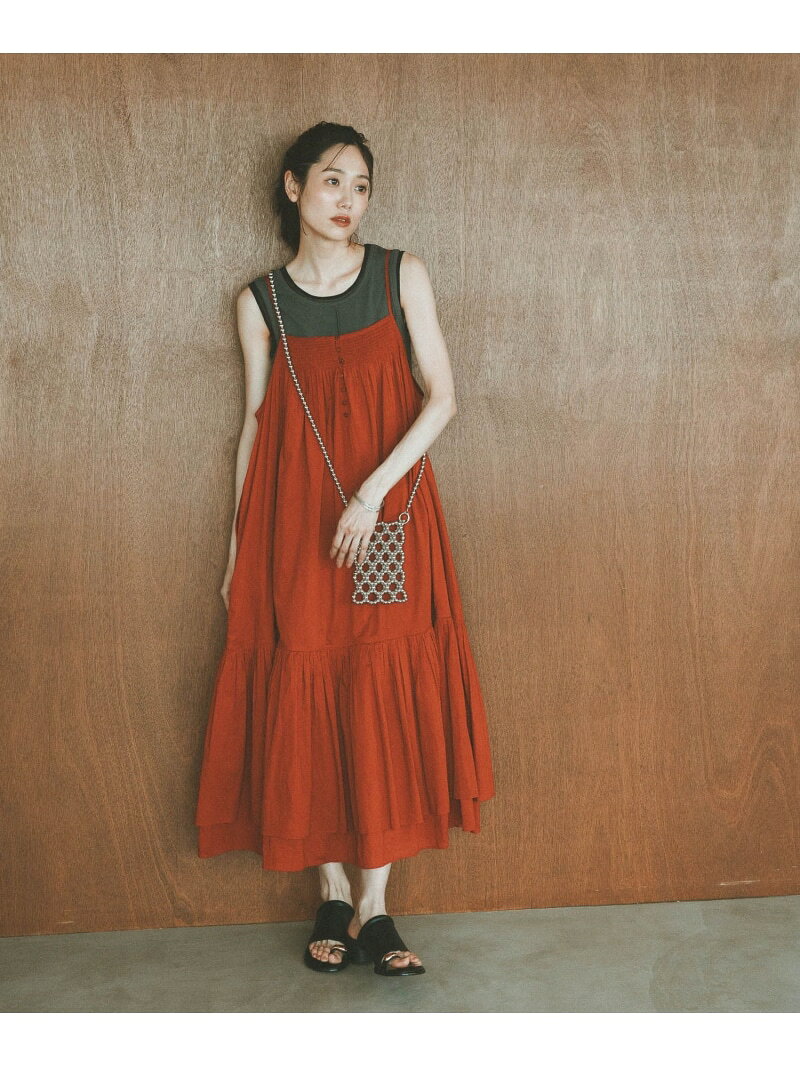 【SALE／40%OFF】meets India/2WAYティアードワンピース/636282 GLOBAL WORK グローバルワーク ワンピース・ドレス ワンピース オレンジ ブラック【RBA_E】【送料無料】[Rakuten Fashion] globalwork-10023710 GLOBAL WORK/グローバルワーク サンプル画像3