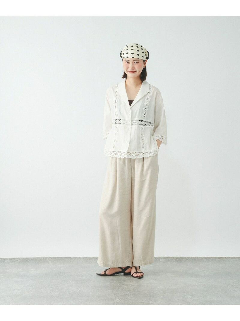 【SALE／40%OFF】バテンレースジャケット半袖/一部店舗限定/667598 GLOBAL WORK グローバルワーク ジャケット・アウター テーラードジャケット・ブレザー ブラック ホワイト【RBA_E】【送料無料】[Rakuten Fashion] globalwork-10023604 GLOBAL WORK/グローバルワーク サンプル画像3